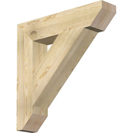 Ekena Millwork Traditional Slat Rough Sawn Bracket, Douglas Fir, 6"W x 30"D x 30"H BKT06X30X30TRA06RDF